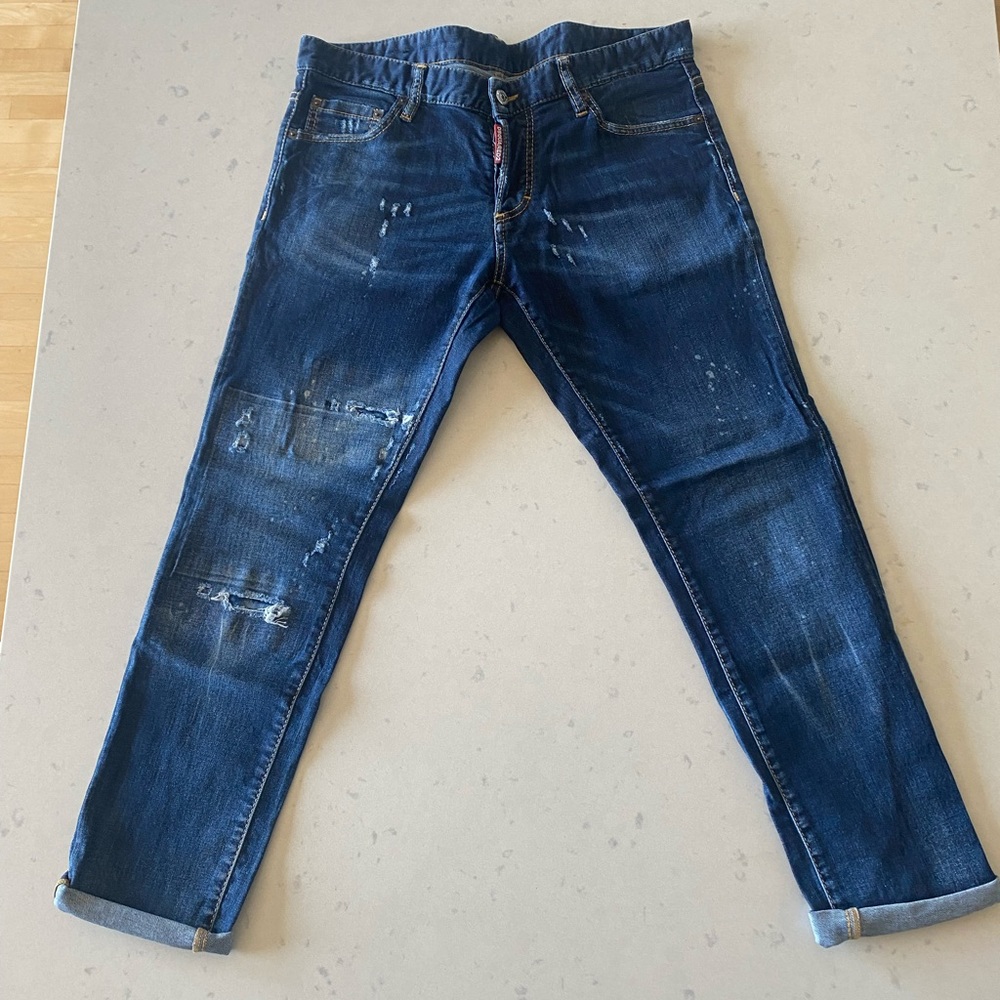 Like new Dsquared cropped jeans - size 48